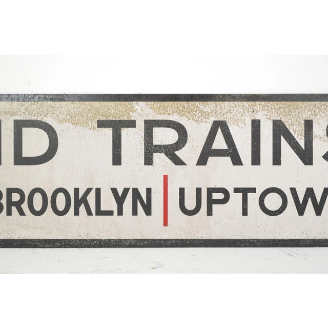 2020s Reclaimed Marty Supreme Foam Board Ind Trains Street Movie Prop Sign For Sale - Image 5 of 7