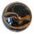 1970s Modern Black Art Glass Paperweight or Decorative Object Sphere For Sale