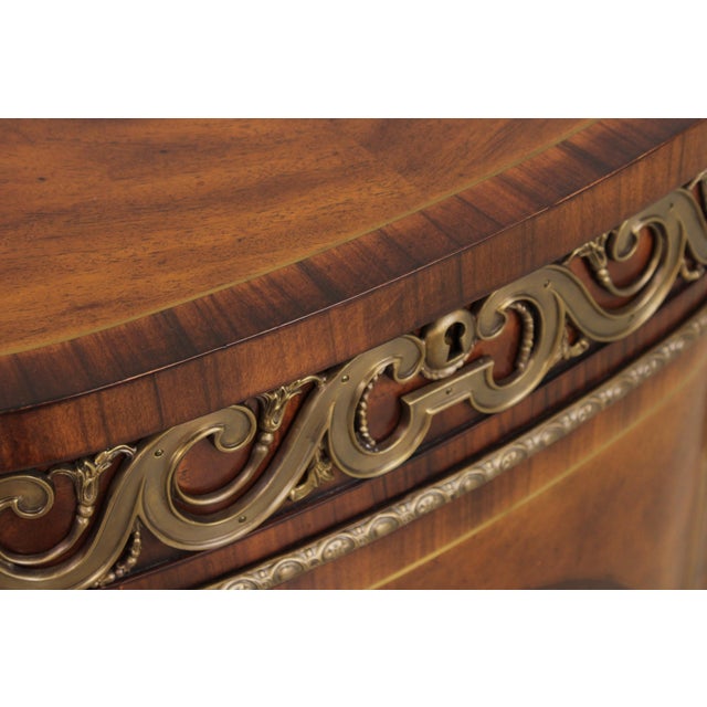 Theodore Alexander Bronze Mounted Corner Cabinet For Sale - Image 9 of 18