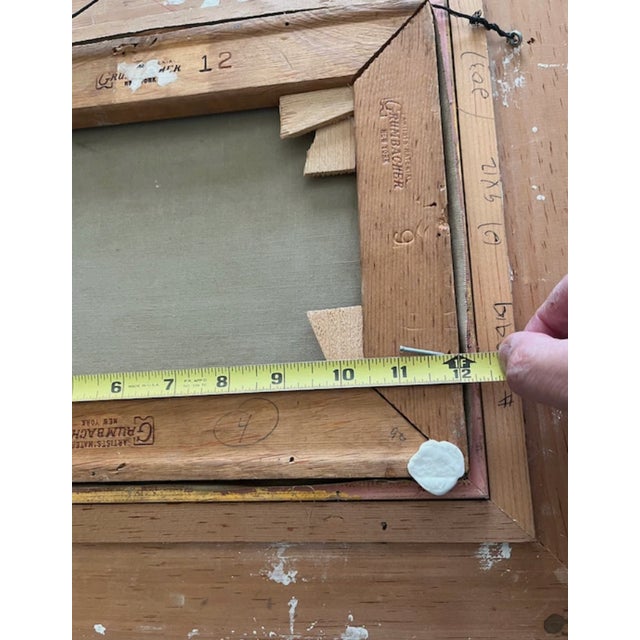 1980s 1980s Andre Gisson Post Impressionist Landscape Original Oil For Sale - Image 5 of 10