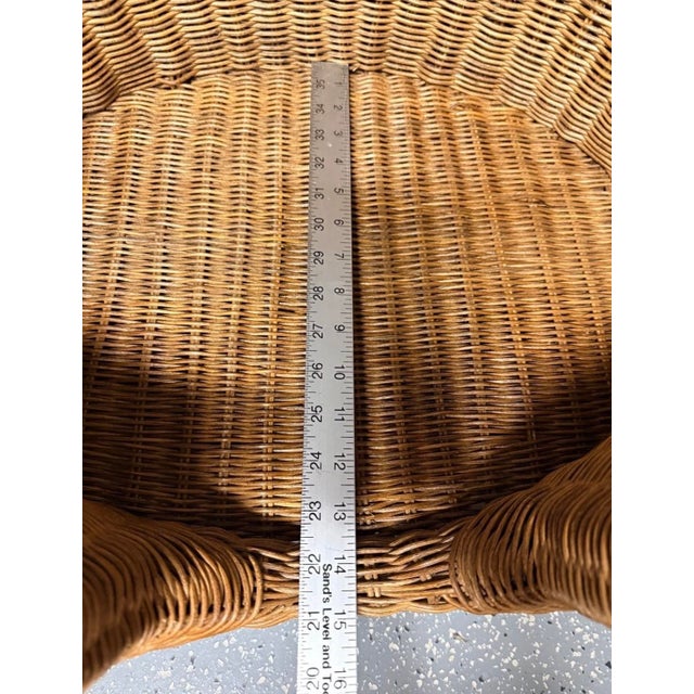 Vintage Wicker Rattan Pet Bed For Sale - Image 10 of 11