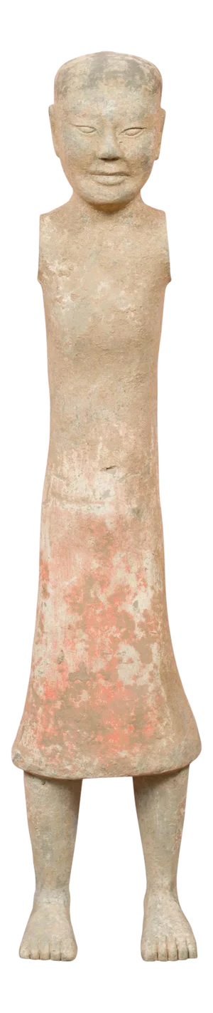 206 BC-24 AD Western Han Dynasty Chinese Original Polychromy Figurine