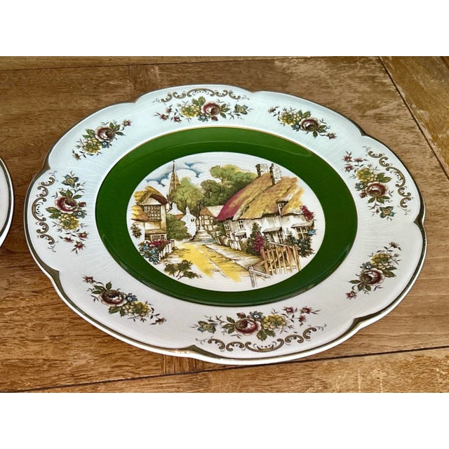 Ironstone Plates by Wood & Sons For Sale - Image 11 of 12