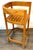 Contemporary Pair Architectural Solid Teak Bar Stools Attributed to Palecek, Organic Modern For Sale - Image 3 of 14