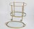 Metal Mid-Century Modern Neoclassical Serving Cart with Glass and Removable Tray, 1960s For Sale - Image 7 of 12
