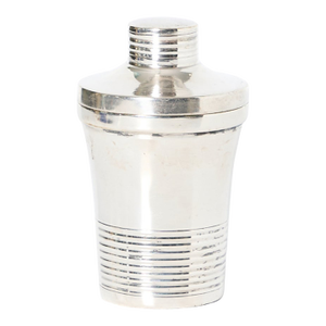 1930s Single Mini Silver Plate Cocktail Shaker