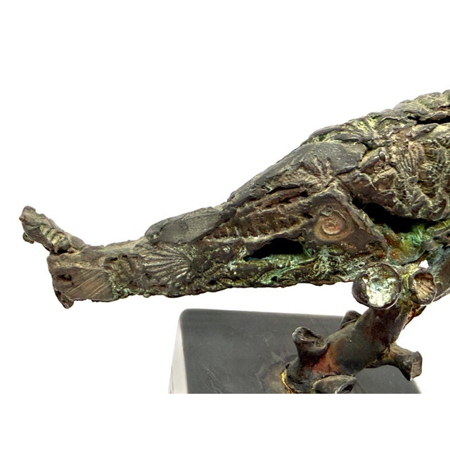 1950s Bronze Whale Sculpture by the Noted American Frank Eliscu For Sale - Image 12 of 13