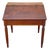 Antique Primitive Colonial Cherry Wood & Walnut Tall Schoolmasters Desk Table For Sale