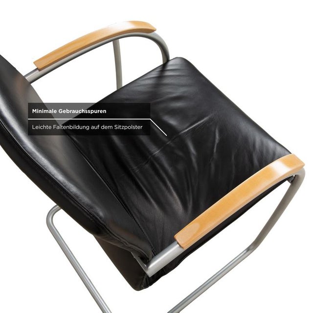 Animal Skin S 79 Leather Chairs from Thonet, Set of 6 For Sale - Image 7 of 15