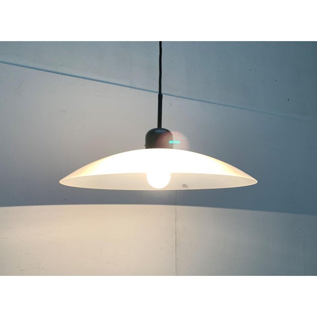 Metal Vintage Postmodern Counterweight Pendant Lamp from Metalarte, 1980s For Sale - Image 7 of 18