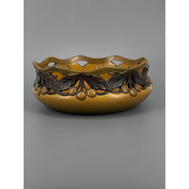 Ceramic Fruit Bowl by Karen Hagen for P. Ipsens Enke, 1890s For Sale - Image 4 of 12