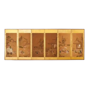 Japanese Edo Six Panel Screen Chinese Children at Play