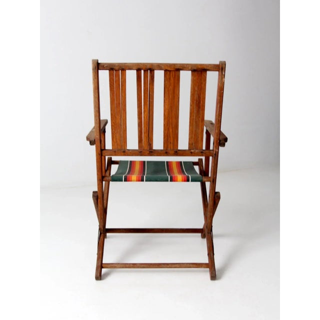 Wood Mid-Century Wooden Folding Chair For Sale - Image 7 of 9