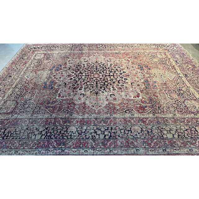 Antique Late 19th Century Lavar Rug For Sale In Los Angeles - Image 6 of 7