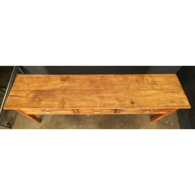 French Console Server or Sideboard Table of Cherry For Sale - Image 10 of 12