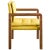 Textile Natural Walnut and Lino Bacco Carver Chair by Casa Botelho For Sale - Image 7 of 7