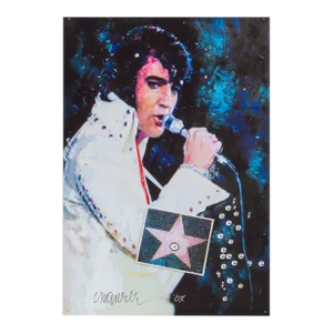 Elvis, Sid Maurer Giclee Print on Canvas