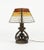 Mid-Century Modern Mid-Century Table Lamp Iron and Hammered Glass Longobard Style, Italy, 1970s For Sale - Image 3 of 14