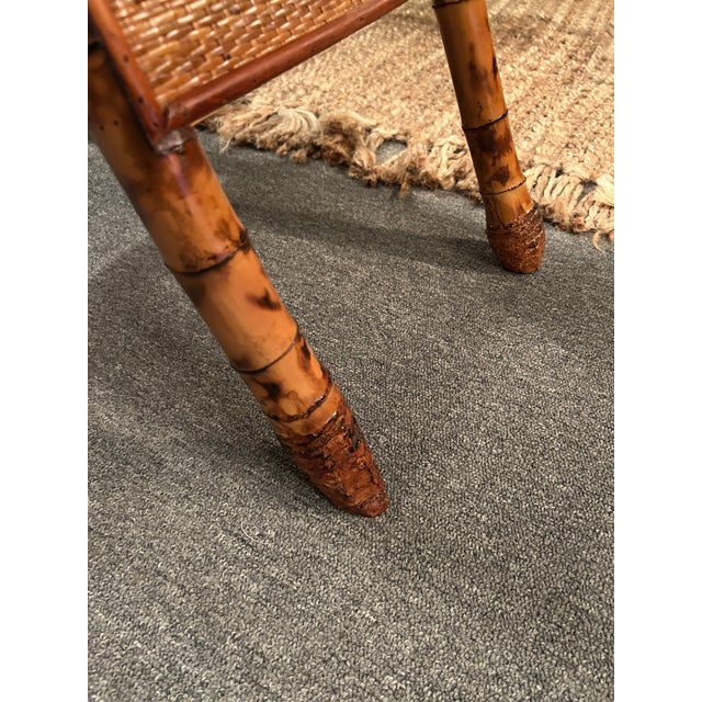 Rattan & Bamboo Organic Modern Bench For Sale - Image 12 of 13