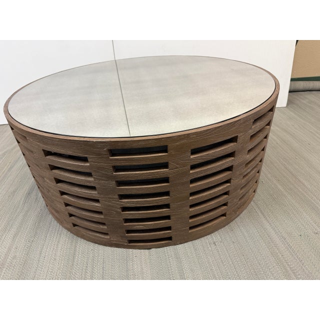 Brownstone Palmer Mirrored Coffee Table For Sale - Image 10 of 12