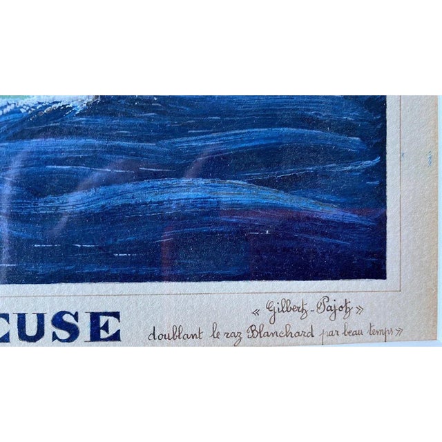 Modern Gilbert Pajot, Marine Scene, Gouache, Framed For Sale - Image 3 of 13
