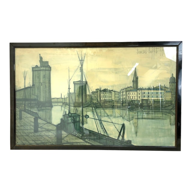 Bernard Buffet, Lithograph, La Rochelle For Sale