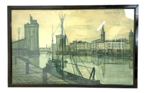 Bernard Buffet, Lithograph, La Rochelle