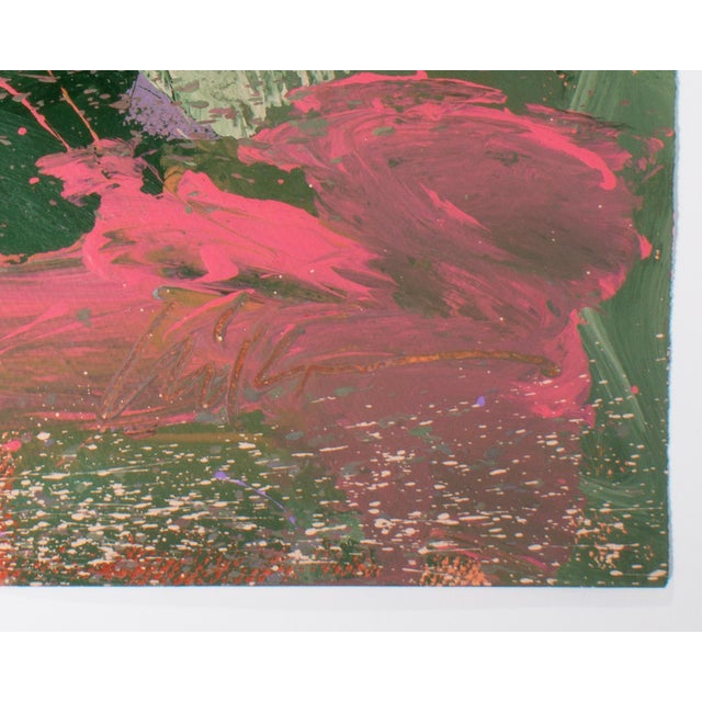 1980s Signed 1980s Abstract Acrylic Landscape by Harry Hilson For Sale - Image 5 of 7