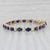 Gemstone Information: - Lab Created Sapphires - Total Carats - 10.90ctw Cut - Oval Color - Dark Blue - Natural Diamonds -...