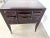 Animal Skin Late 20th Century Eric Brand for Mulholland Brothers Leather Top Campaign Writing Desk For Sale - Image 7 of 12