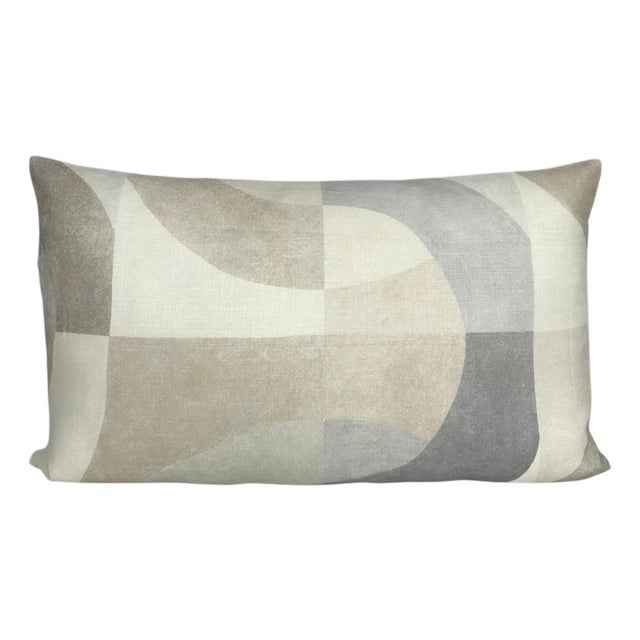 Colonnade Parchment Pillow Cover, 12x22 Pillow For Sale