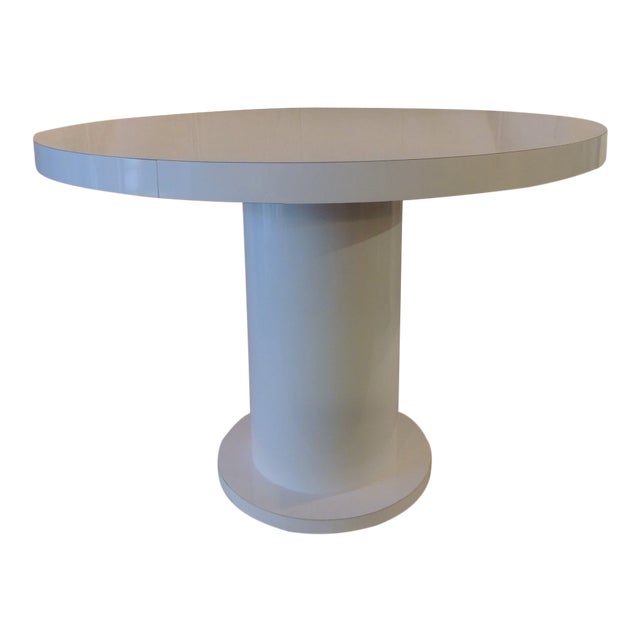 Vintage White Formica Circular Dining Table Chairish