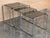 Mid 20th Century Cantilevered Chrome & Glass Nesting Tables with Fume Glasses For Sale - Image 12 of 18