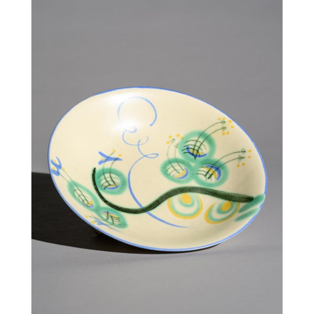 Bauhaus Art Deco Bauhaus Ceramic Footed Bowl by Margarete Heymann-Löbenstein for Haël Workshops, 1930s For Sale - Image 3 of 13