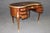 Paul Sormani Fine Quality Dore' Bronze French Paul Sormani Parquetry Inlaid Walnut Desk For Sale - Image 4 of 14