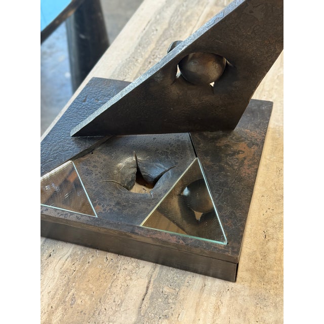 Abstract Metal Sculpture by Di Lorenzo For Sale - Image 13 of 15