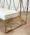 Mid-Century Brass & White Vinyl Sculptural Alter Kneeling Bench For Sale - Image 10 of 10