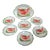 Watermelon Fruit Porcelain Luster Plate Serving Dish Set of 7 With 1911 Receipt For Sale