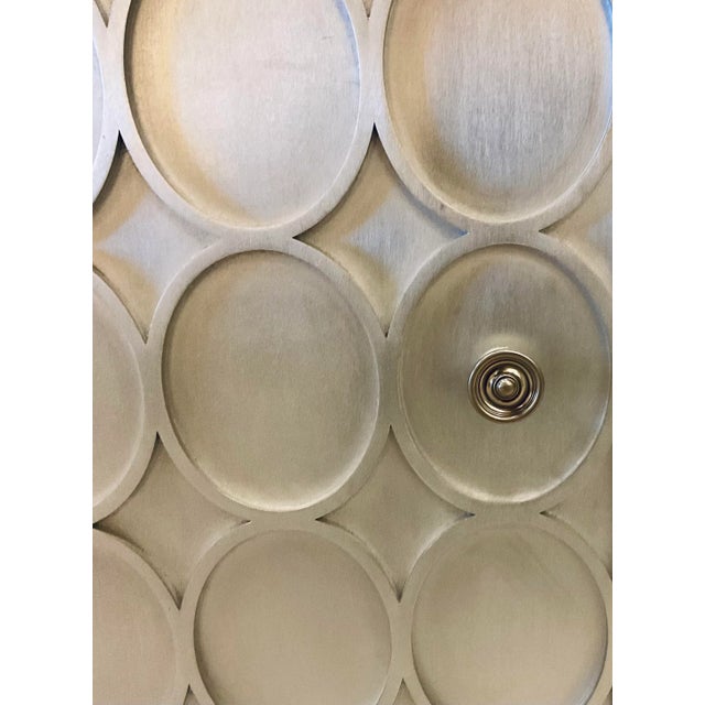 2020s Century Furniture Large Silver Leaf Finished Geometric Sideboard For Sale - Image 5 of 9