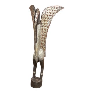 1980s Large Senufo Bird Statue For Sale