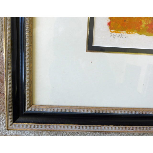 Theo Tobiasse "The Little Girl and The Old Man" Lithograph For Sale - Image 4 of 6