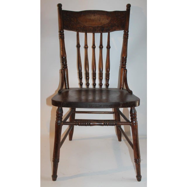 19thc Ranch Style Pressed Back Chairs, Set of Four For Sale In Los Angeles - Image 6 of 15