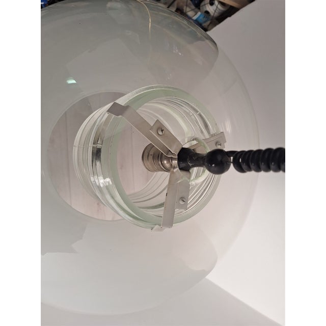 Model 2119 Chandelier with Shaded Glass by Gino Sarfatti for Arteluce, 1960s For Sale - Image 12 of 16