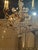 Vintage French Bagues Crystal Flower Chandelier For Sale - Image 4 of 8