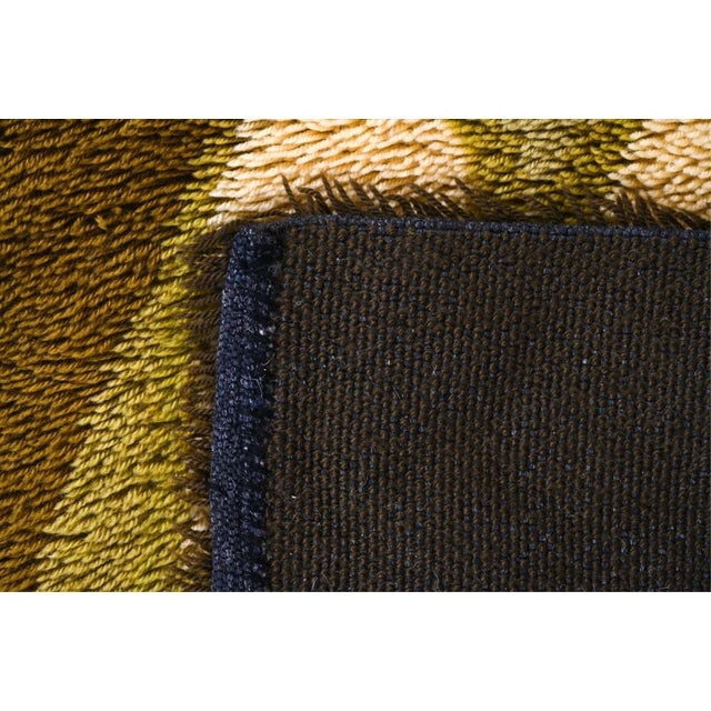 Mid 20th Century Abstract Organic Modern Rya Wall Tapestry For Sale In Miami - Image 6 of 11