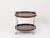 Mid-Century Italian Oval Bar Cart in Chrome and Brown ABS, 1970s For Sale - Image 9 of 14