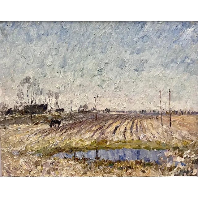 Georgij Moroz, Countryside Landscape, Oil Painting, 2007 For Sale - Image 3 of 7