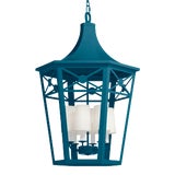 Image of Bennington Lantern, Blue Danube For Sale