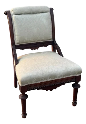 Eastlake Parlor Chair With Burled Detail