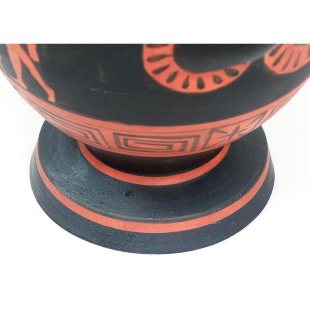 Polychrome 19th Century Grand Tour Style Ancient Greek Urn Copy For Sale - Image 7 of 10